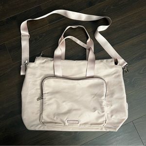 Madden Girl Light Pink Nylon Weekender